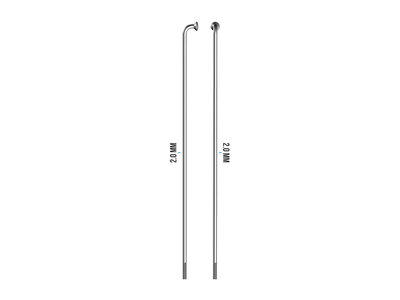 DT Swiss DT Swiss Champion Spoke: 2.0mm, 252mm, J-bend, Silver, -single