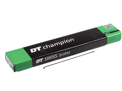 DT Swiss DT Swiss Champion Spoke: 2.0mm, 274mm, J-bend, Black, Box of 100