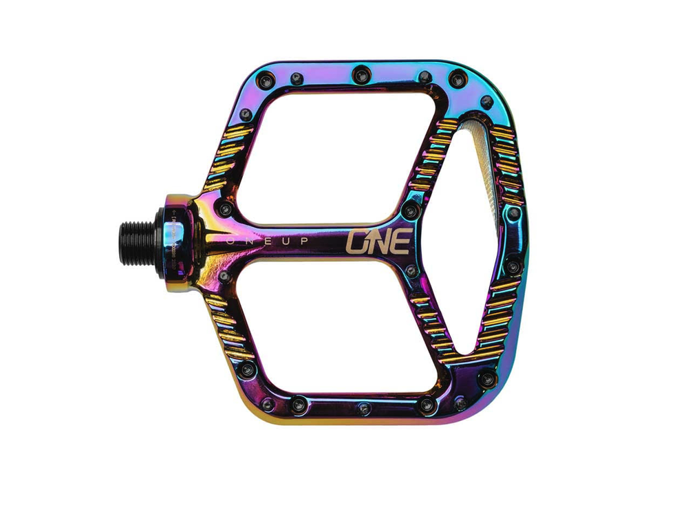 OneUp Components Aluminum Platform Pedals, Oil Slick