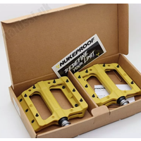 Nukeproof Neutron EVO - Flat Platform MTB / Mountain Bike Pedals, Yellow