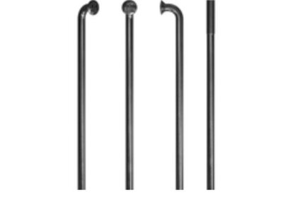DT Swiss DT Swiss Champion Spoke: 2.0mm, 290mm, J-bend, Black, Box of 100