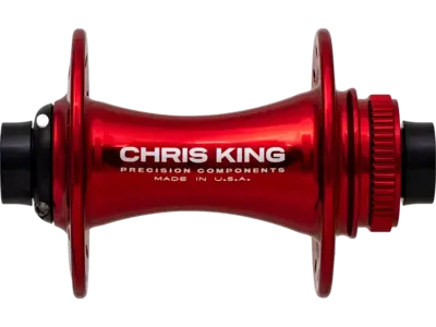 Chris King Hub, Front, Boost Centerlock, 32h, 110x15, Red