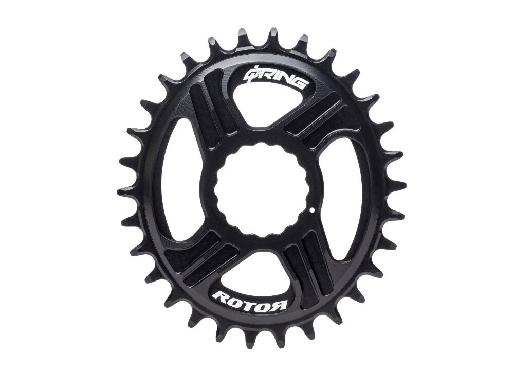 Rotor Cinch DM Q Oval Ring, 30t Black NLS