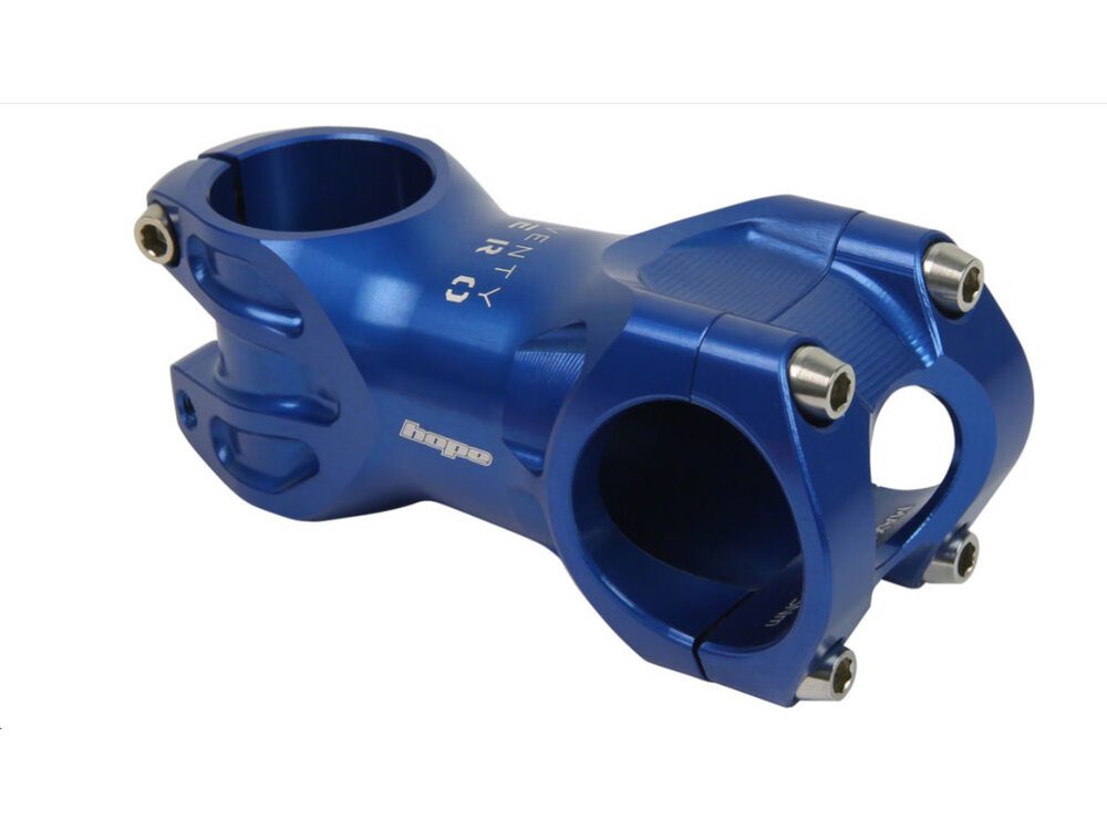 Hope Hope XC Stem - 70mm, 31.8 Clamp, +/-0, 1 1/8", Blue