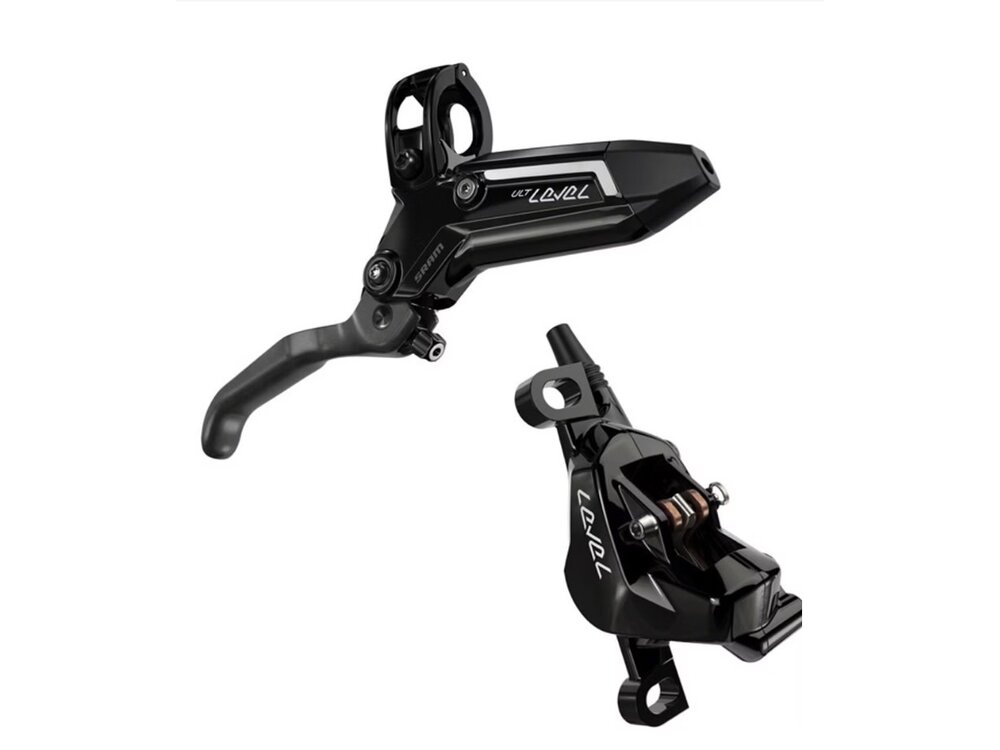 Sram Disc Brake Level Ultimate Stealth 4 Piston - Carbon Lever, Ti Hardware, Reach Adj, Clear Ano Rear 2000mm Hose (includes MMX Clamp, Rotor/Bracket sold separately) C1