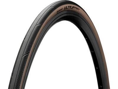 Continental Continental Ultra Sport III Tire - 700 x 28, Clincher, Folding, Black/Brown, PureGrip, Performance, E25