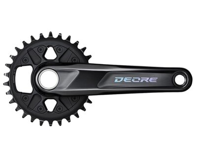 Shimano FRONT CHAINWHEEL, FC-M6100-1, DEORE, FOR REAR 12-SPEED, 2-PCS FC, 170MM, 30T W/O CG, W/O BB PARTS, FOR CHAIN LINE 52MM