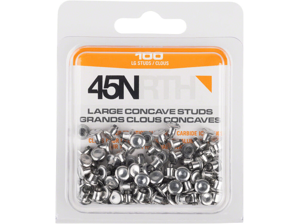 45NRTH 45NRTH Large Concave Carbide Aluminum Tire Studs - 100 Pack
