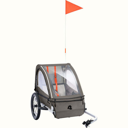 Retrospec Rover Plus Kids' Bike Trailer - Basalt Retrospec Rover Plus Kids' Bike Trailer - Basalt