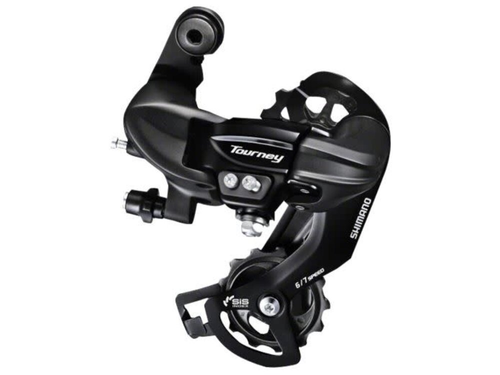 Shimano Shimano Tourney RD-TY300-SGS Rear Derailleur - 6,7 Speed, Long Cage, Black, Shimano Rear Direct Mount