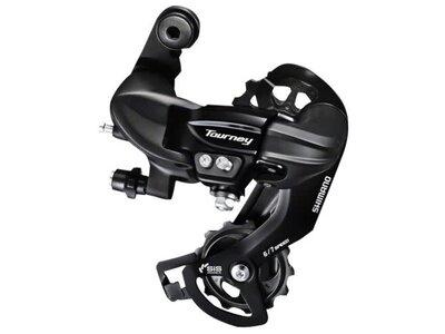 Shimano Shimano Tourney RD-TY300-SGS Rear Derailleur - 6,7 Speed, Long Cage, Black, Shimano Rear Direct Mount