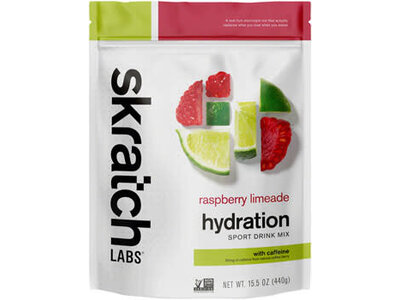 Skratch Labs Skratch Labs Hydration Sport Drink Mix - Raspberry Limeade, With Caffiene, 20-Serving Resealable Pouch