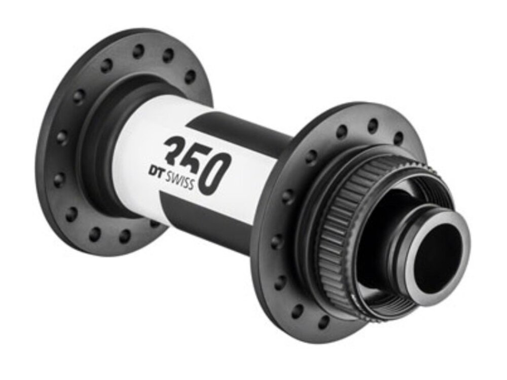 DT Swiss DT Swiss 350 Front Hub - 12 x 100mm, Center-Lock, Black, 24H