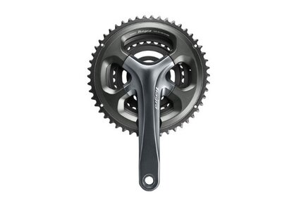 Shimano Shimano Tiagra FC-4703 Crankset - 170mm, 10-Speed, 50/39/30t, 110/74 Asymmetric BCD, Hollowtech II Spindle Interface, Gray