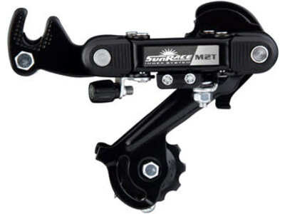 SunRace SunRace M2T Rear Derailleur - 6/7-Speed, Long Cage, Dropout Claw Hanger, Black
