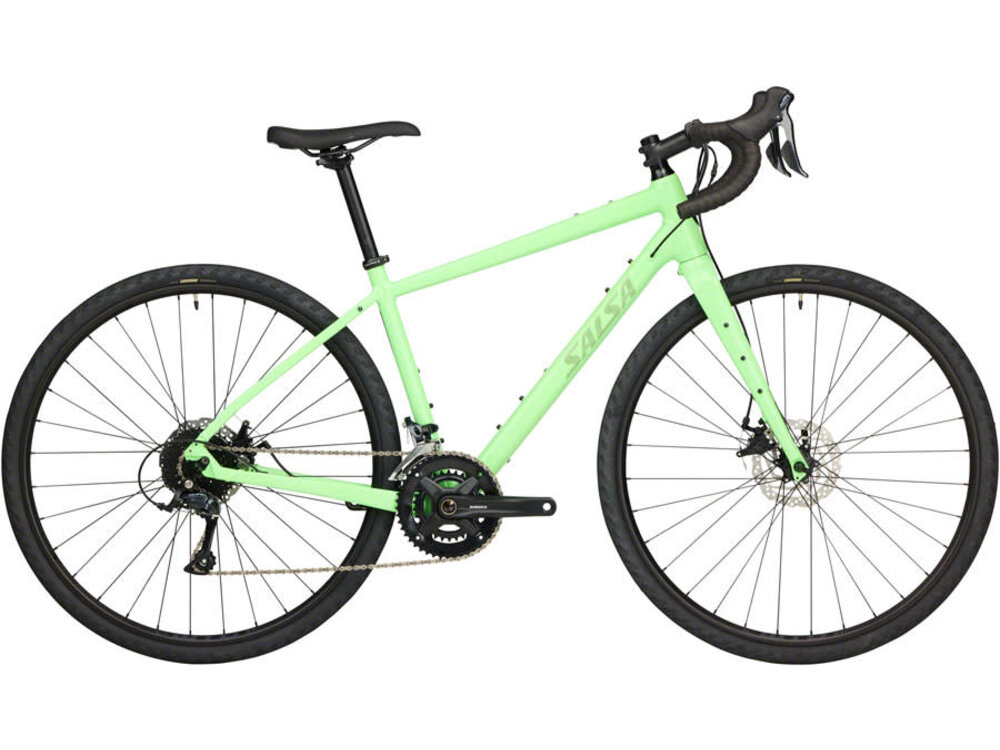 Salsa Salsa Journeyer Drop Bar Sora 2x9 Bike - 700c, Aluminum, Citrus Green, 57cm