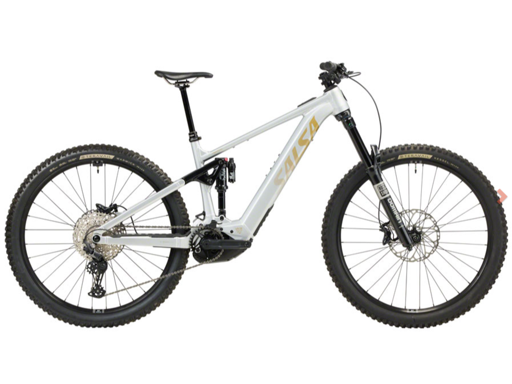 Salsa Salsa Notch Deore 12 Ebike - 29", Aluminum, Silver, X-Large