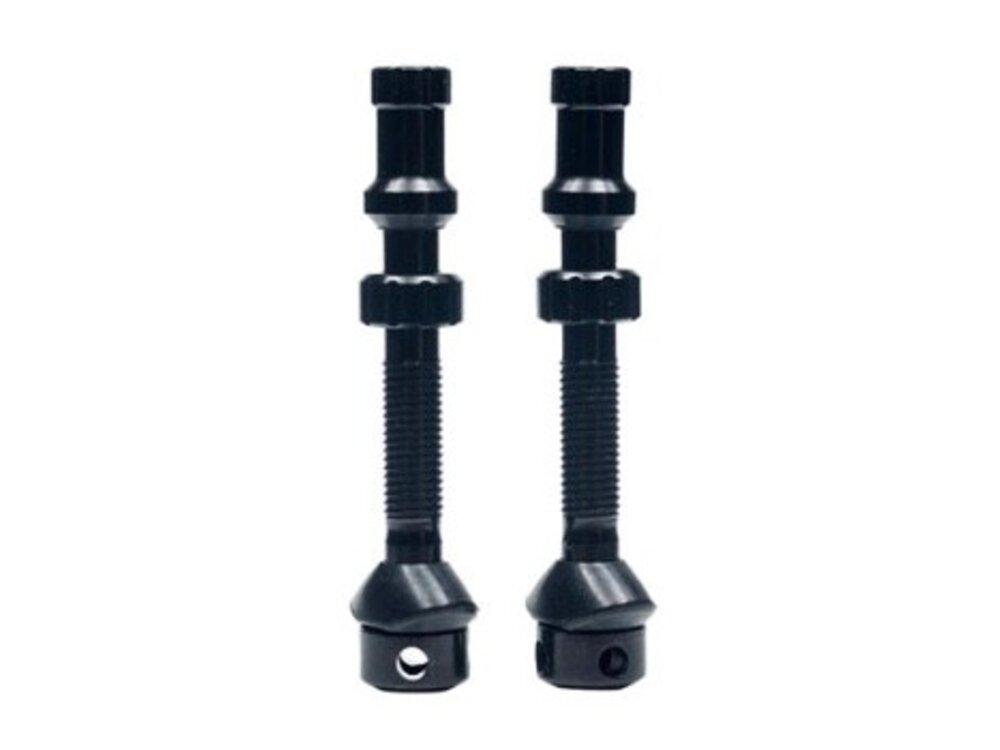 Stan's No Tubes Stan's Tubeless Universal+ Valve Stems - Alloy, Medium, Black, Pair