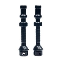 Stan's Tubeless Universal+ Valve Stems - Alloy, Medium, Black, Pair