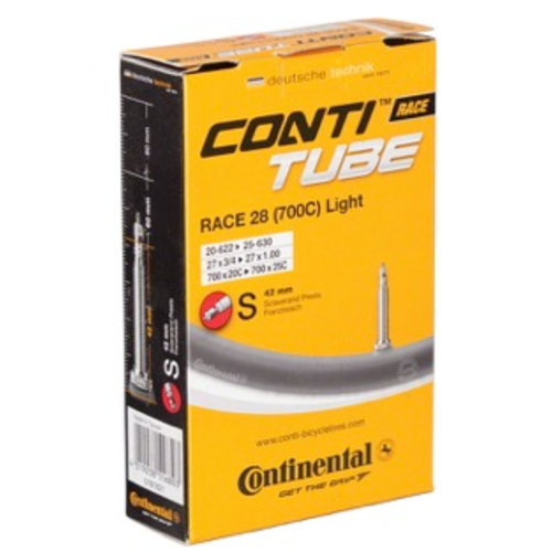 Continental Continental Light Tube - 700 x 20 - 25mm, 60mm Presta Valve Continental Continental Light Tube - 700 x 20 - 25mm, 60mm Presta Valve