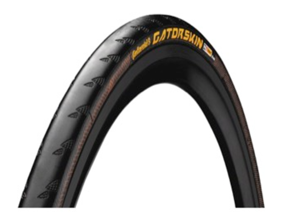 Continental Continental Gatorskin Tire - 700 x 25, Clincher, Folding, Black, PolyX Breaker