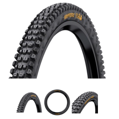 Continental Continental Kryptotal Rear Tire - 29 x 2.40, Tubeless, Folding, Black, Soft, Enduro Casing, E25 Continental Continental Kryptotal Rear Tire - 29 x 2.40, Tubeless, Folding, Black, Soft, Enduro Casing, E25