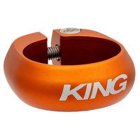 King Seatpost Collar, 34.9, Matte Mango