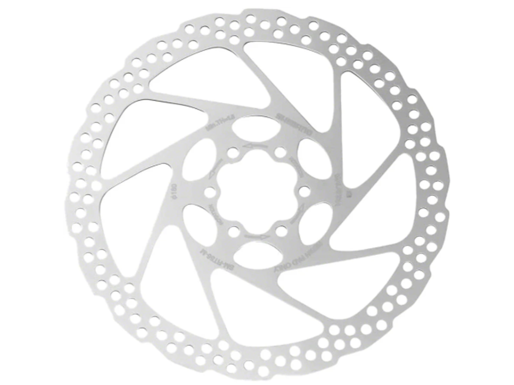Shimano Shimano Deore SM-RT56-MP Disc Brake Rotor - 180mm, 6-Bolt, For Resin Pads Only, Silver