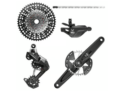 Sram SRAM Eagle 90 T-Type Groupset - 170mm Wide Crank, 32t Chainring, Trigger Shifter, 10-52t 12-Speed Cassette, Rear Derailleur, Chain