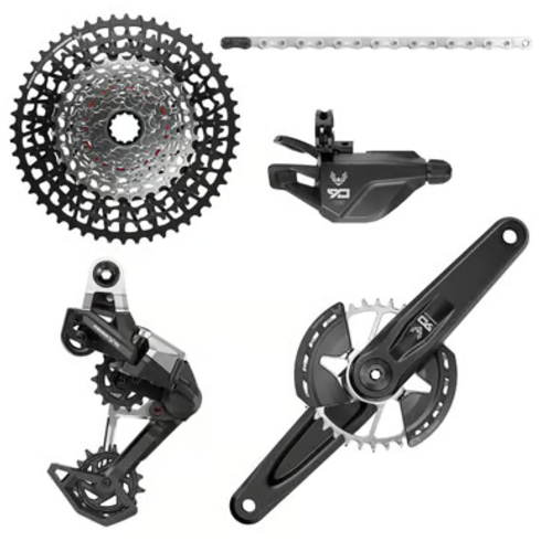Sram SRAM Eagle 90 T-Type Groupset - 170mm Wide Crank, 32t Chainring, Trigger Shifter, 10-52t 12-Speed Cassette, Rear Derailleur, Chain Sram SRAM Eagle 90 T-Type Groupset - 170mm Wide Crank, 32t Chainring, Trigger Shifter, 10-52t 12-Speed Cassette, Rear Derailleur, Chain