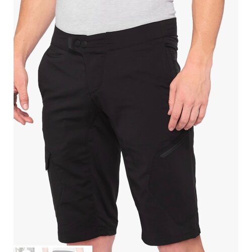 100 Percent RIDECAMP Shorts w/ Liner Black - 38