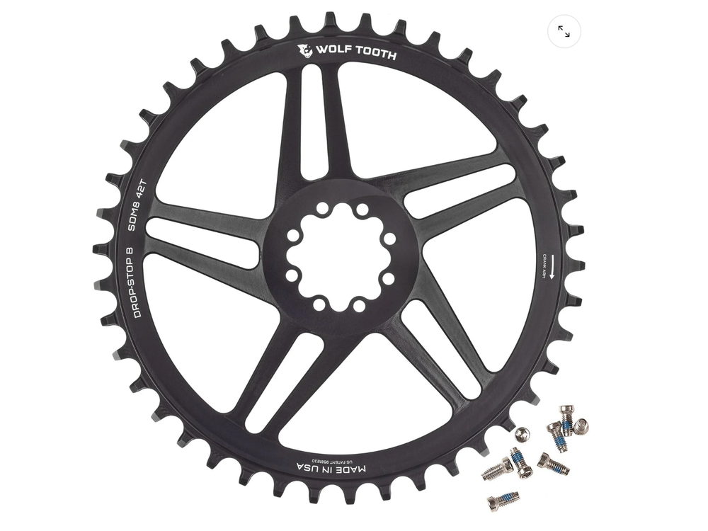 Wolf Tooth Direct Mount Chainring for SRAM 8-Bolt 44T