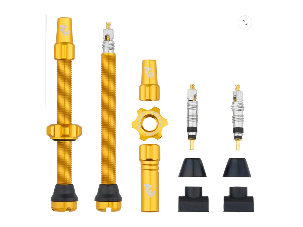Tubeless Presta Valve Stem Kit 60MM/GOLD