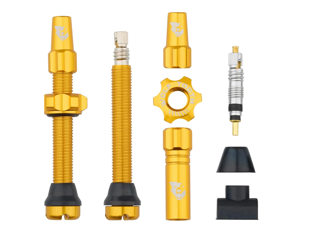 Tubeless Presta Valve Stem Kit 44MM/ GOLD