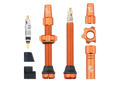 Tubeless Presta Valve Stem Kit 44MM/ ORANGE