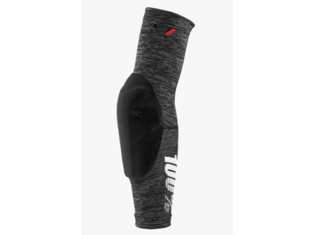 100 Percent TERATEC Elbow Guards Grey Heather/Black MD