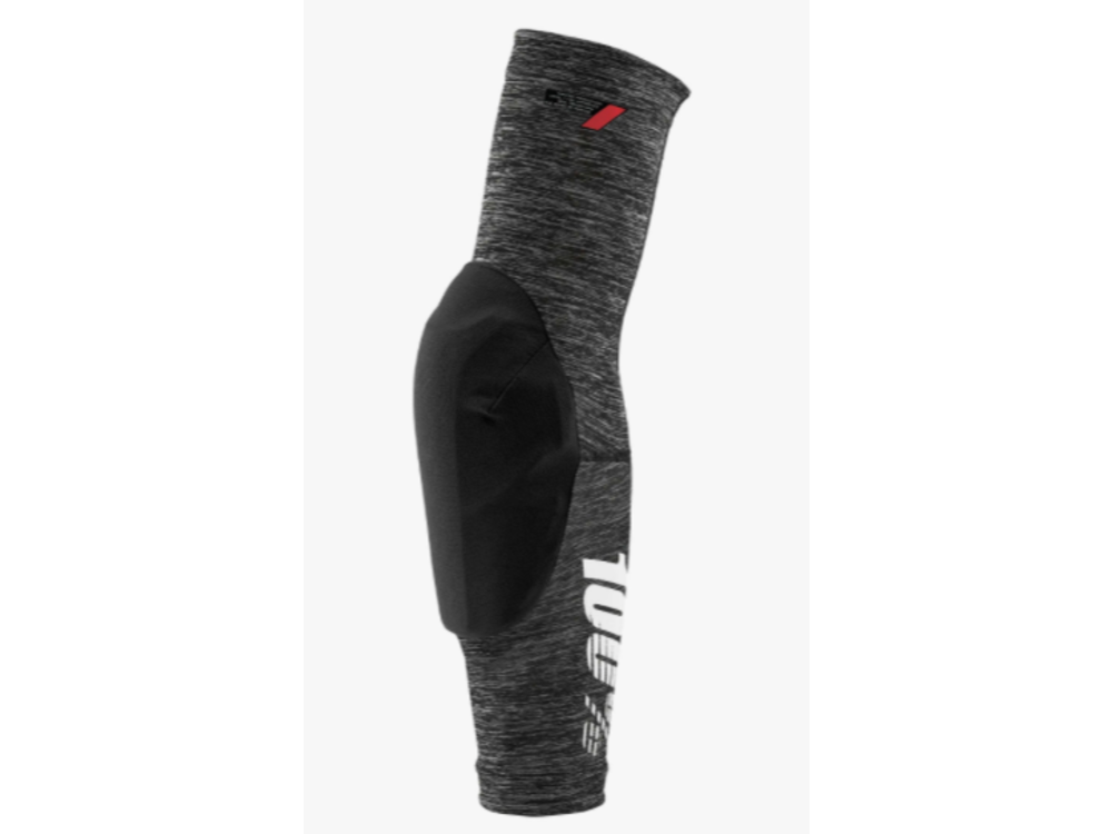 100 Percent TERATEC Elbow Guards Grey Heather/Black LG