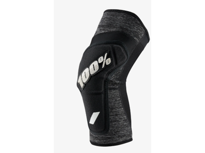 100 Percent RIDECAMP Knee Guards Grey Heather/Black LG
