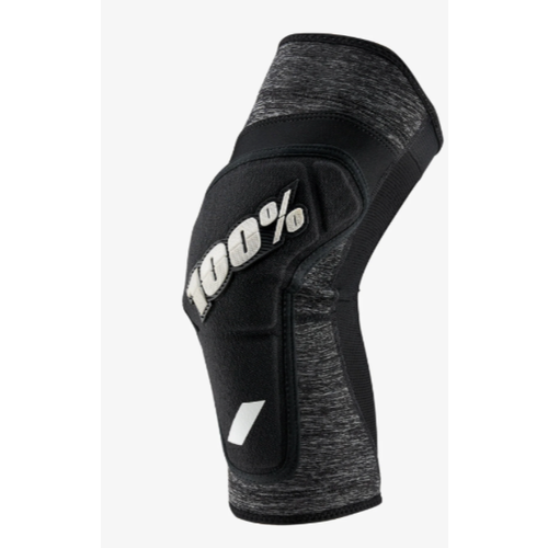 100 Percent RIDECAMP Knee Guards Grey Heather/Black LG 100 Percent RIDECAMP Knee Guards Grey Heather/Black LG