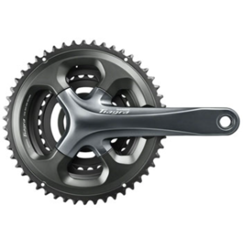Shimano Shimano Tiagra FC-4703 Crankset - 172.5mm, 10-Speed, 50/39/30t, 110/74 Asymmetric BCD, Hollowtech II Spindle Interface, Gray Shimano Shimano Tiagra FC-4703 Crankset - 172.5mm, 10-Speed, 50/39/30t, 110/74 Asymmetric BCD, Hollowtech II Spindle Interface, Gray
