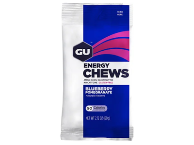 GU GU Energy Chews - Blueberry Pomegranate, Box of 12 Bags