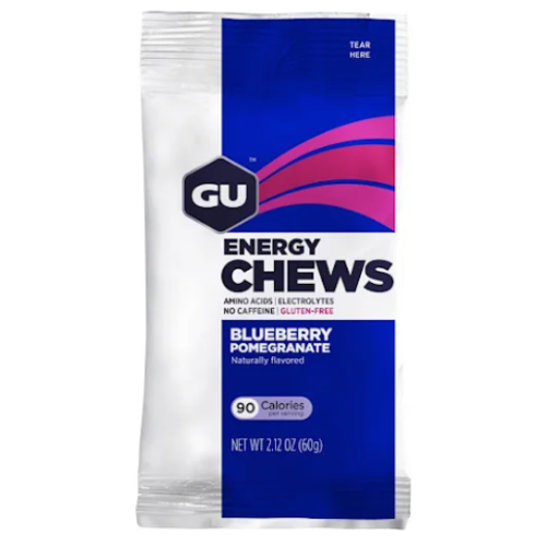 GU GU Energy Chews - Blueberry Pomegranate, Box of 12 Bags GU GU Energy Chews - Blueberry Pomegranate, Box of 12 Bags