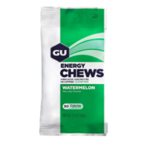 GU GU Energy Chews - Watermelon, Box of 12 Bags GU GU Energy Chews - Watermelon, Box of 12 Bags