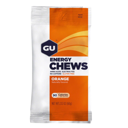 GU GU Energy Chews - Orange, Box of 12 Bags GU GU Energy Chews - Orange, Box of 12 Bags
