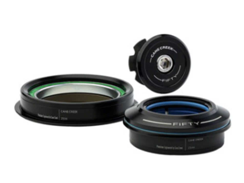 Cane Creek Cane Creek 50 Headset - ZS44/28.6/H8 Upper | ZS56/40 Lower, Tapered, Black