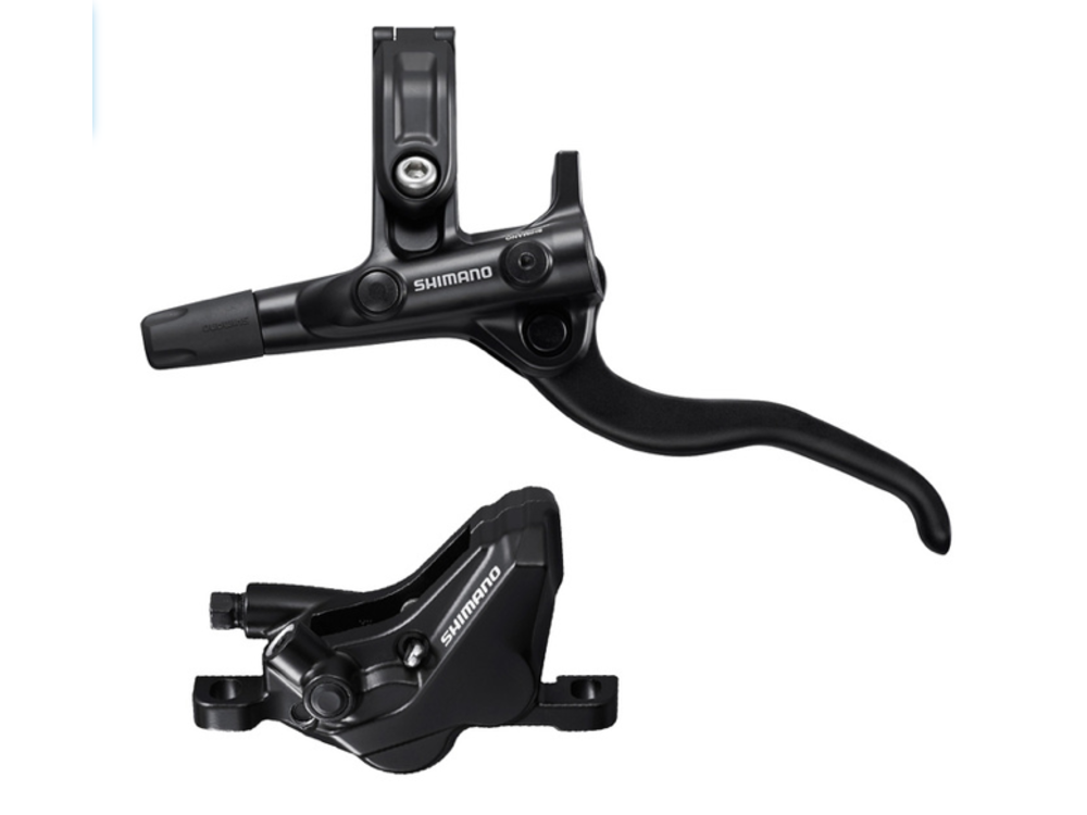 Shimano DISC BRAKE ASSEMBLED SET/J-kit, BL-M4100(R), BR-MT420(R), BLACK, W/O ADAPTER, METAL PAD (W/O FIN), 1700MM HOSE (SM-BH90-SS BLACK), W/CONNECTER INSERT