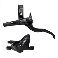 DISC BRAKE ASSEMBLED SET/J-kit, BL-M4100(R), BR-MT420(R), BLACK, W/O ADAPTER, METAL PAD (W/O FIN), 1700MM HOSE (SM-BH90-SS BLACK), W/CONNECTER INSERT