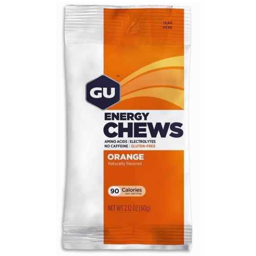 GU GU Energy Chews - Orange, Box of 12 Bags single GU GU Energy Chews - Orange, Box of 12 Bags single