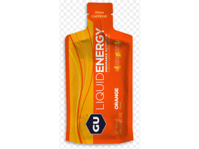 GU GU Liquid Energy Gel - Orange, Box of 12 single