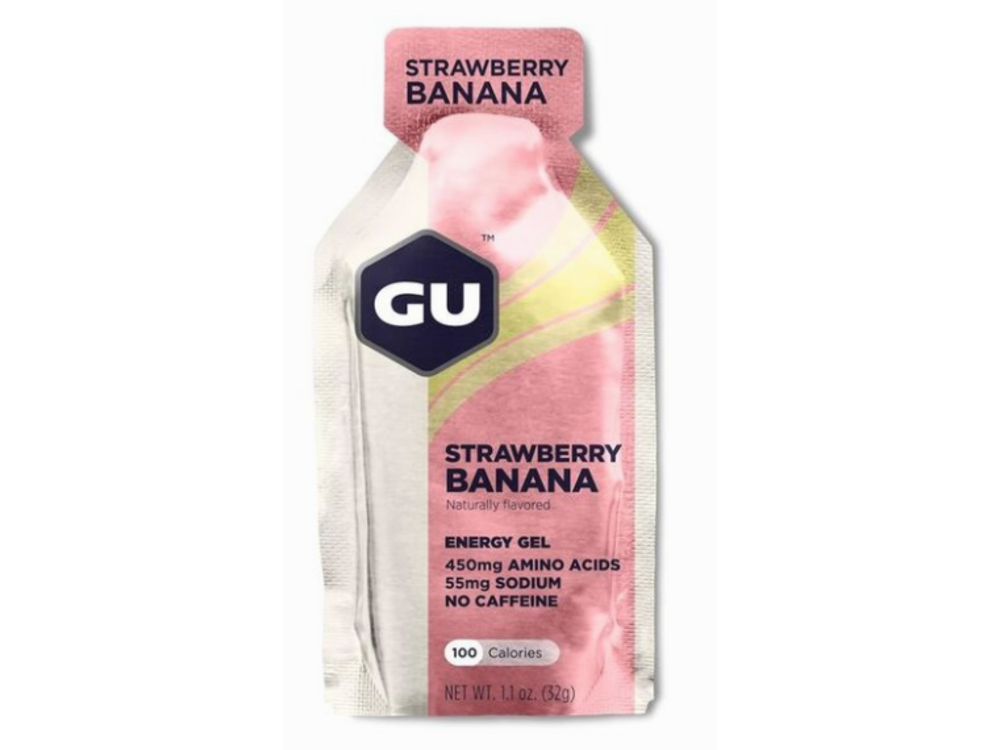 GU GU Energy Gel - Strawberry/Banana, Box of 24 single